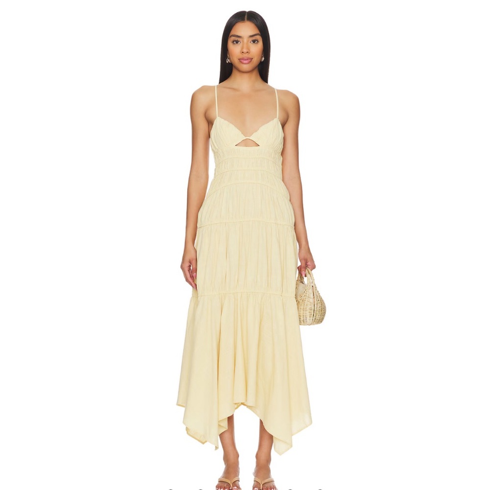 SNDYS Tahlia Dress in Yellow NWT